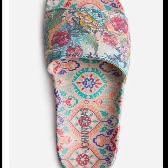 Johnny Was Pearce Wave Pool Slide Sandal  Size 10 - Picture 5 of 16